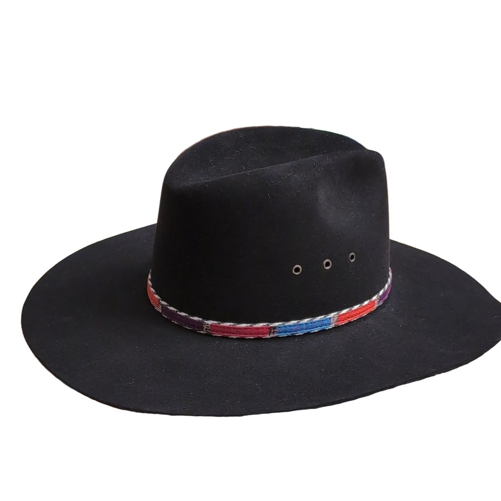 Stetson Lonely Fool F2151 Cowboy Hat Black Felt Size 7-1/8 XXXX Quality